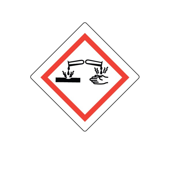 Nevs GHS Pictogram Label - Corrosive 2" x 2" GHS-22-C - main